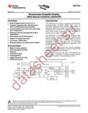 ADS774HIBDW datasheet  